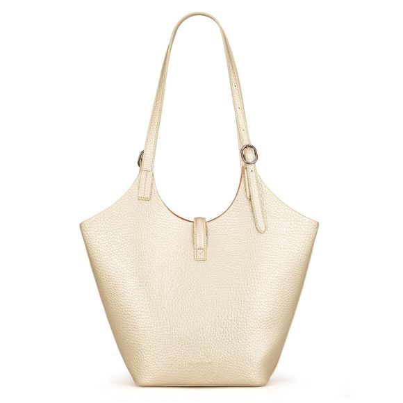 Hobo Purses for Women Gold Faux Leather Tote Bag💝 - Picture 6 of 7